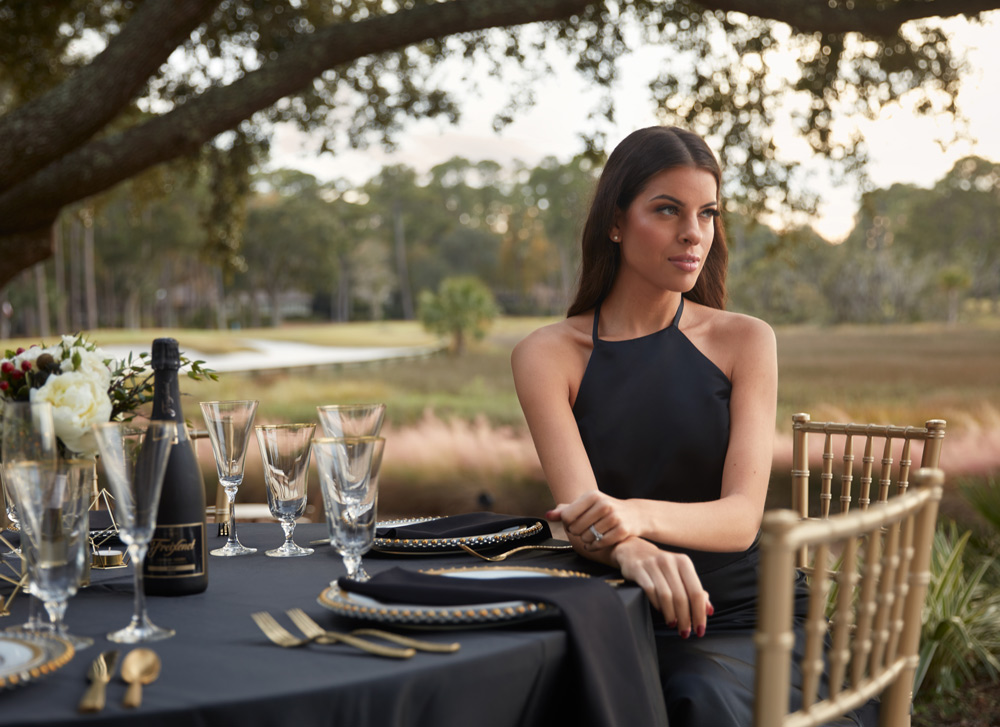 A bridesmaid at Sea Pines