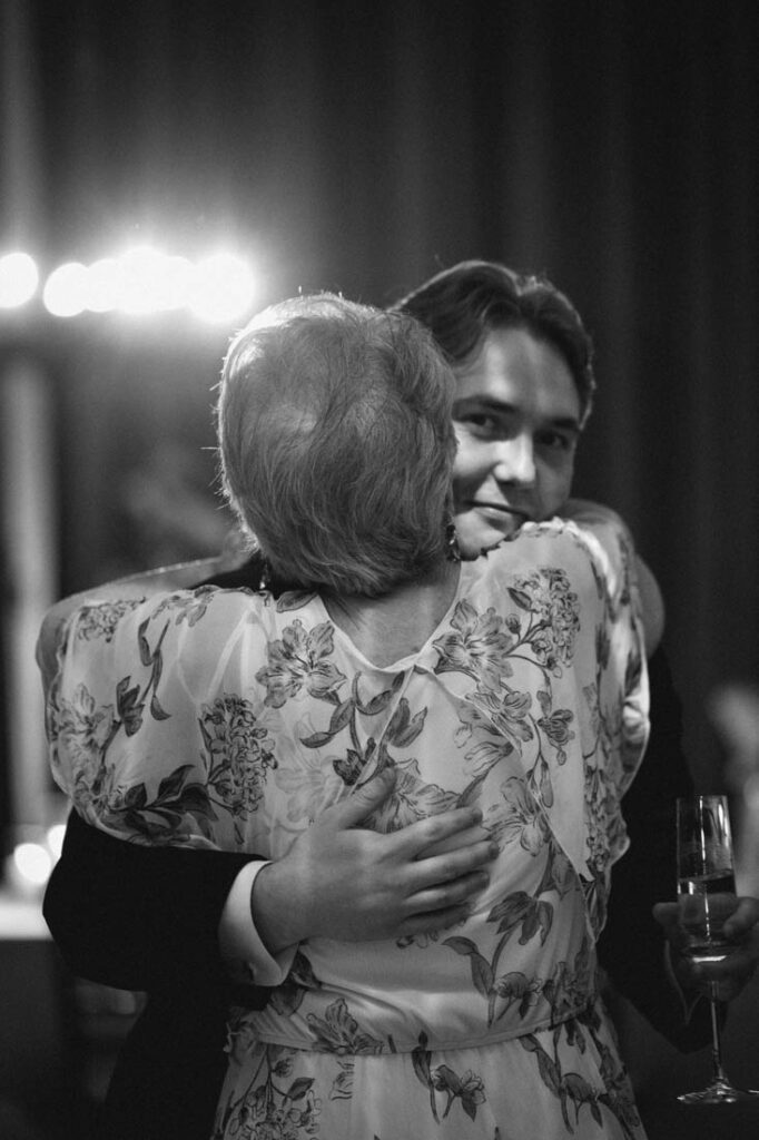 A hug on the dancefloor
