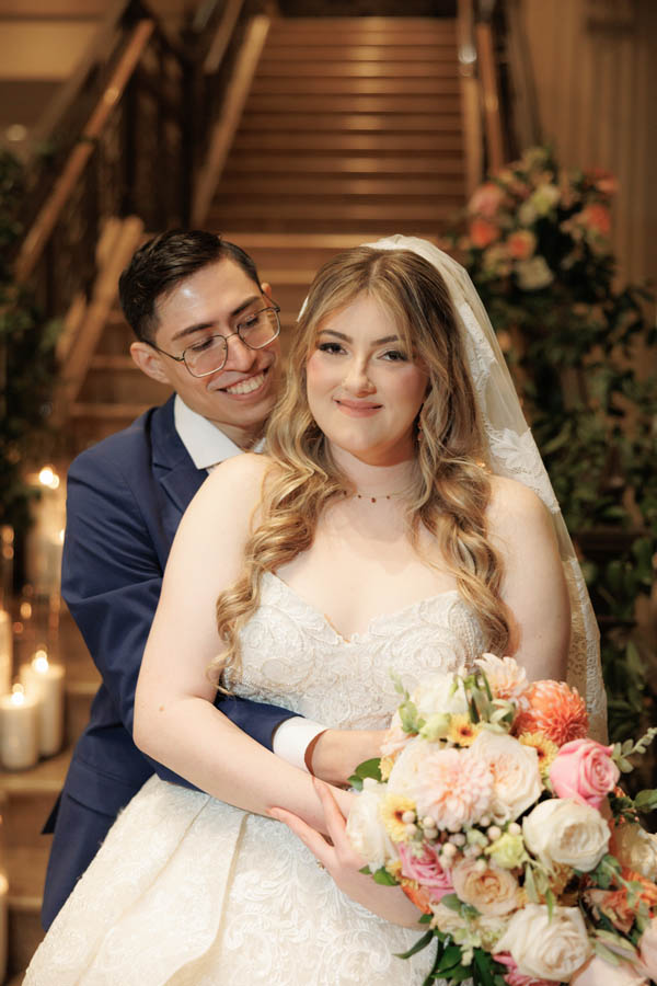 Bride and groom portrait