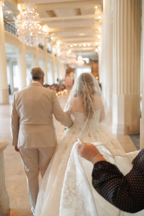 The bride enters