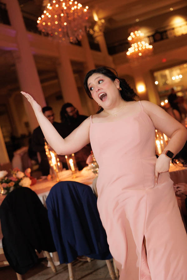 A guest dances