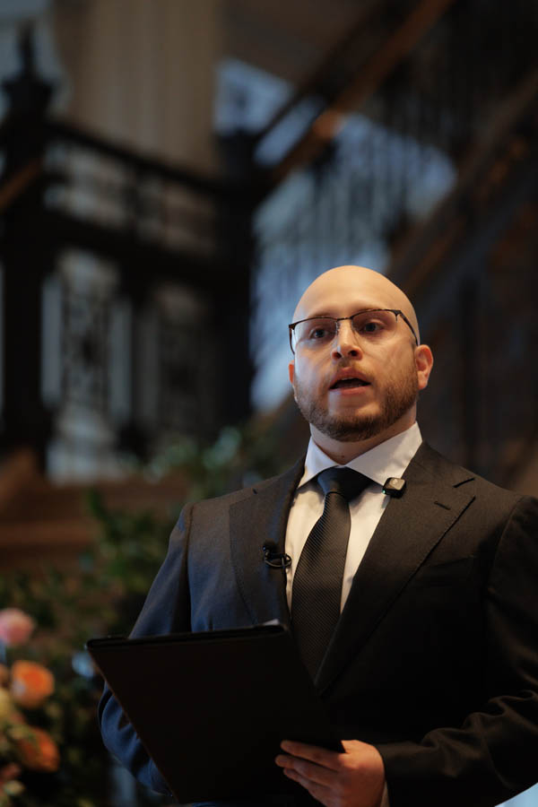 The officiant