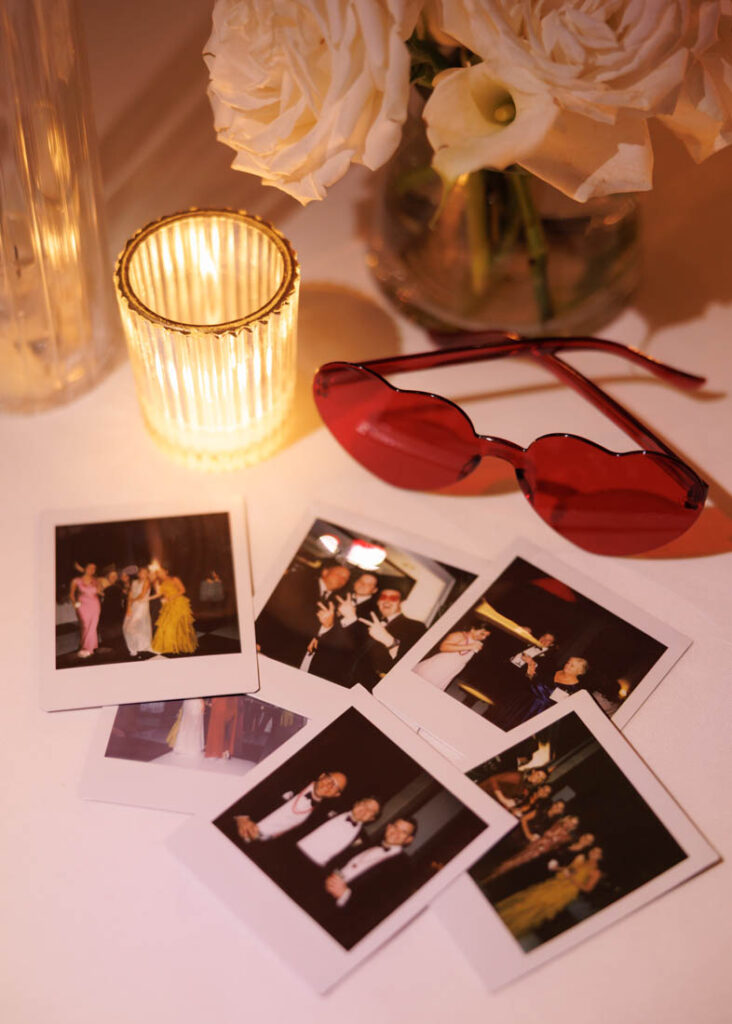 Polaroids at a Houston wedding