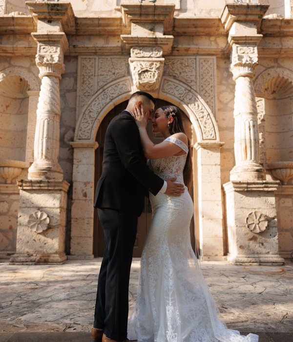 Texas bride and groom portrait on their wedding day