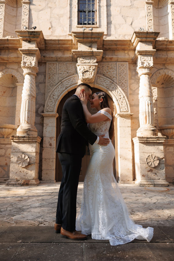 Texas bride and groom portrait on their wedding day