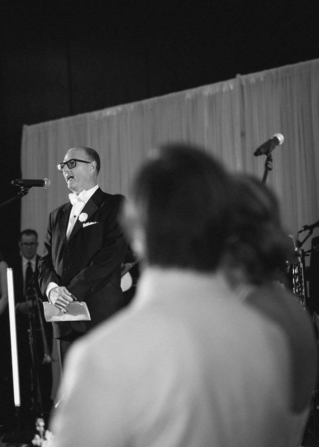 A speech at a Post Oak Hotel Houston wedding