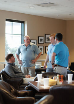 Groom, family and groomsmen