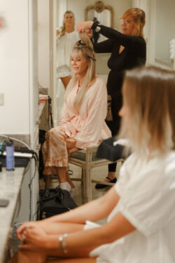 Mom gets ready