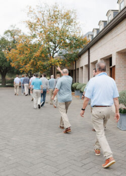 Groom's party heads to restaurant at ROCC, Houston Texas