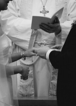 Rings exchanged at the ceremony