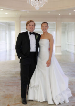 A bride and groom portrait