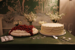 Two wedding cakes