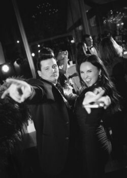 Guests party at a luxury River Oaks Country Club wedding