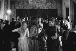 Guests dance