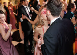 Guests dance at a Texas country club wedding