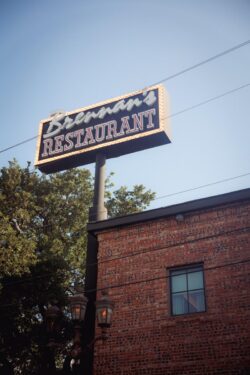 Exterior sign at Brennan's of Houston