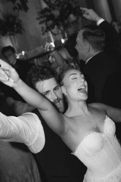 A bride and groom dance at their wedding at Houston Country Club