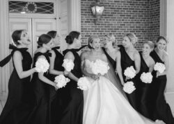A bridal party at St. Luke's United Methodist Church, River Oaks Houston