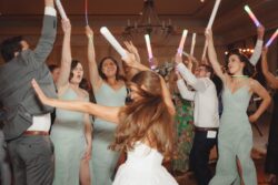 The bride and wedding guests dance at The Houstonian Club