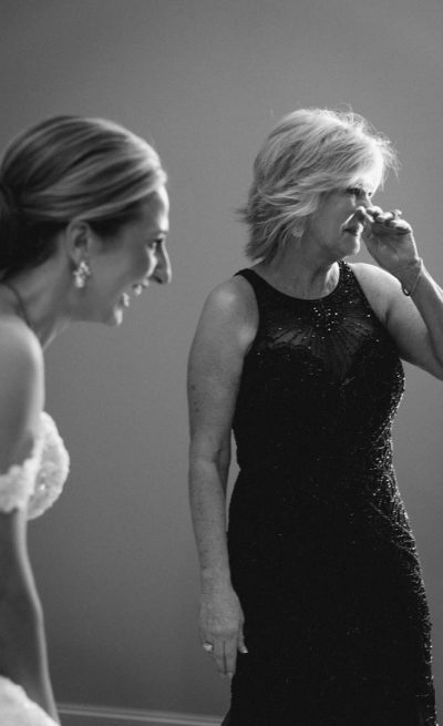 A bride and her mother before a Post Oak wedding in Houston