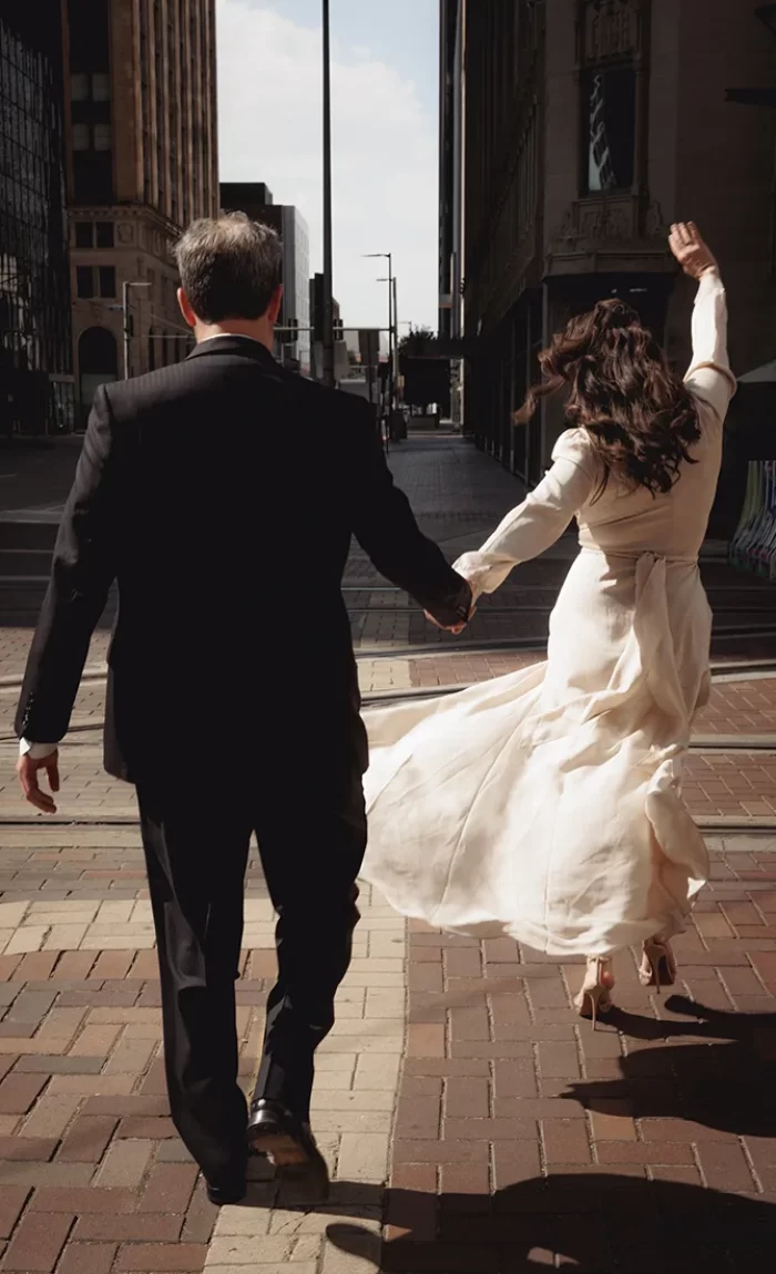 houston downtown engagement photography